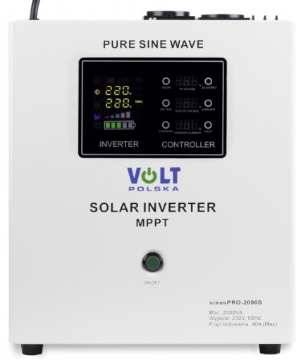 3SPS100012 - СОНЯЧНИЙ ІНВЕРТОР VOLT SINUS PRO 2000S 24V + MPPT 40A