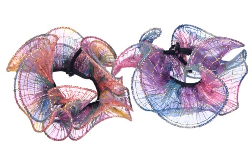 2 БЛИСКУЧІ ЗАЖИМКИ З ТЮЛЮ для пучка