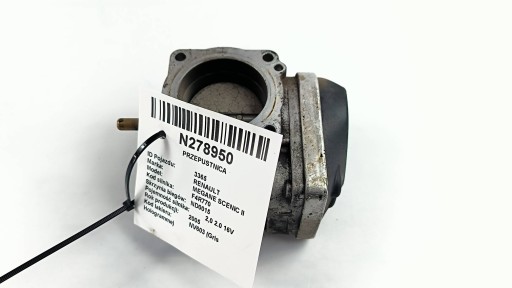 Valvola a farfalla 8200190230 RENAULT MEGANE SCENIC II
