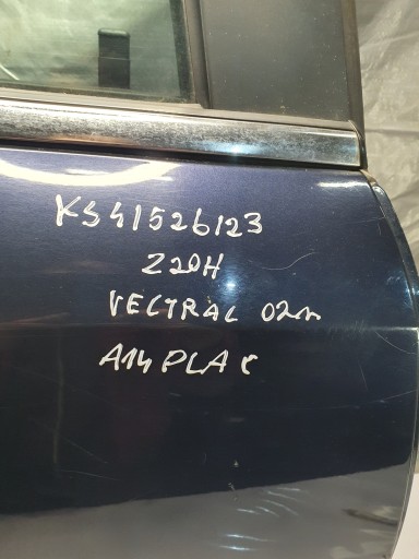 door right rear. OPEL VECTRA C sedan K: Z20H 02r.