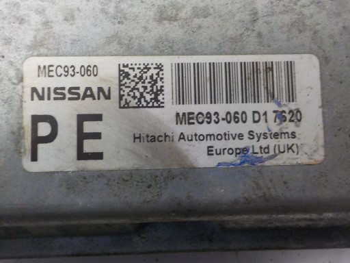 NISSAN computer control unit MEC93-060 D1 PE