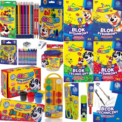 Художній набір School layette art set for school XXL Astra 19 шт.