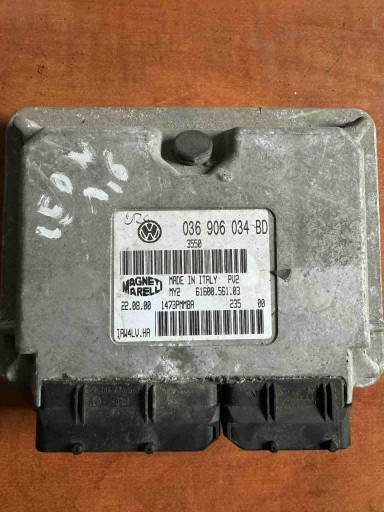 Seat toledo ii 1.6b/leon компьютерный контроллер двигателя 036906034bd iaw4lv.ha