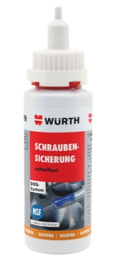 Wurth клей для гвинтової різьби 25 г середній