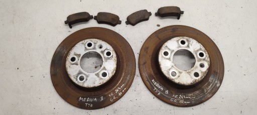 kotuče brzdové plotýnky záď Opel Meriva B 1,4 16V