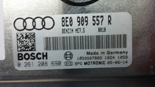 Computer 8E0909557R AUDI A4 B6