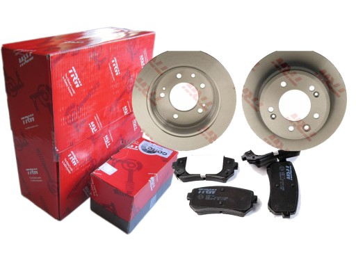 Диски + колодки TRW задні HYUNDAI i30 IX35