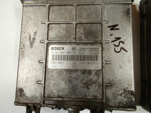 computer Montaggio IMMO MEGANE e SCENIC e 1.9 DCI 0281001809 77001106