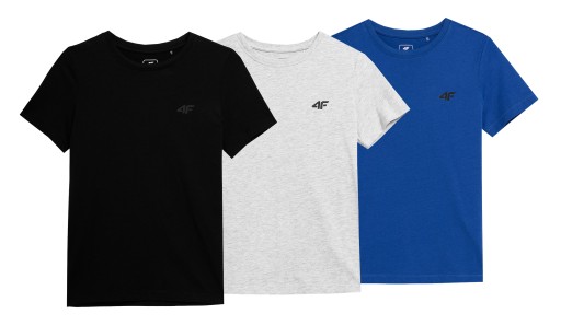 4F ФУТБОЛКА ФУТБОЛКА ДЛЯ ХЛОПЧИКА 3 ШТ