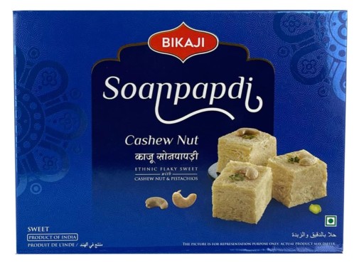 Bikaji Soan Papdi Cashew Nut indický dezert sladký snack 200g