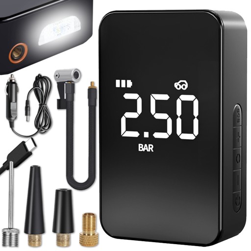 БЕСПРОВОДНОЙ ЭЛЕКТРИЧЕСКИЙ АВТОМОБИЛЬНЫЙ НАСОС 6000 мАч