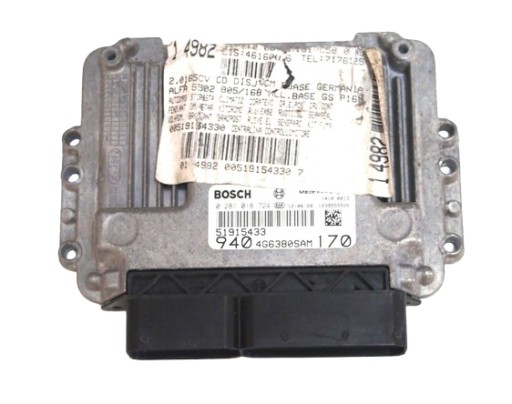 Комп'ютер контролер двигуна alfa romeo giulietta 2.0jtdm 51915433 0281018724
