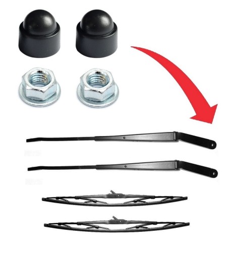 (S17 500 - 2X MERCEDES MB100 РЫЧАГ + СТЕКЛООЧИСТИТЕЛЬ + РЕШЕТКА