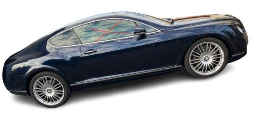 3W0 3W1 - BENTLEY CONTINENTAL GT GTC СКЛО ПРАВОЇ ДВЕРІ 2005