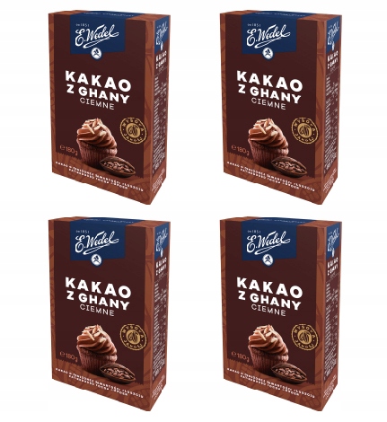4x 180g WEDEL Kakao Ciemne z Ghany - Allegro.pl