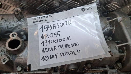engine 199B4000 FIAT ALFA 1.3 MJET EURO 5 131000 PRZEBIEGU new gear