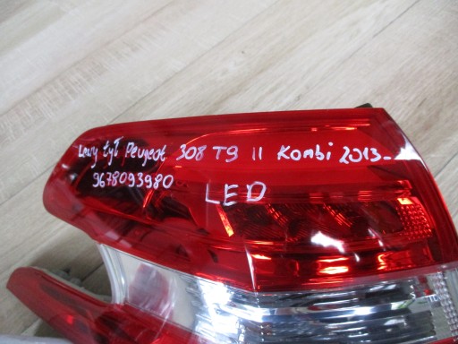 light left rear part rear Peugeot 308 T9 II Kombi LED 9678093980