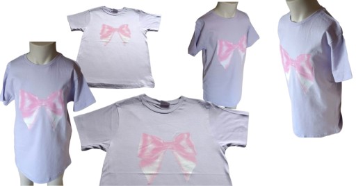 Bluzka t shirt dla dziewczynki bawełniana koszulka krótki rękaw