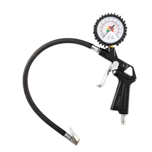 Колесный насосный пистолет с манометром 12BAR NEO