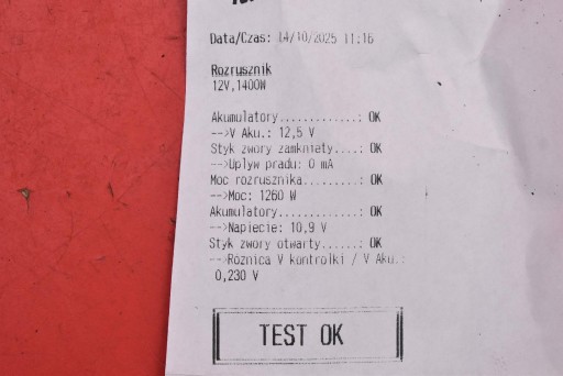 starter test V75500178004 M000T32271 CITROEN C4 2 II 1.6 VTI 120KM 10-17