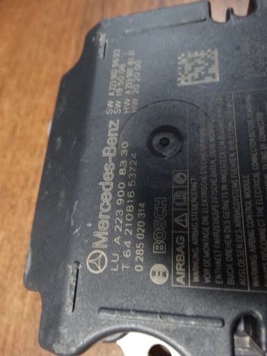 IDEAL module control unit airbag MERCEDES W223 W232 1 9