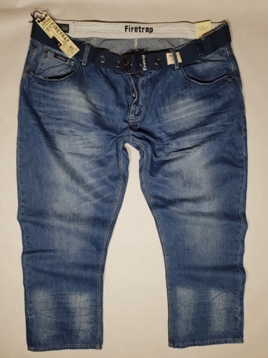 FIRETRAP rovné džínsy s opaskom W48s 114cm pás