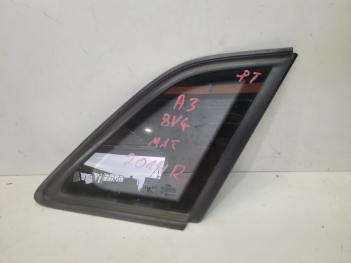 window bodywork right rear part AUDI A3 8V4 2014 ROK below LISTWE MAT