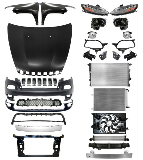 4024 - Jeep Cherokee 13-18 Капот бампер ремінь крила