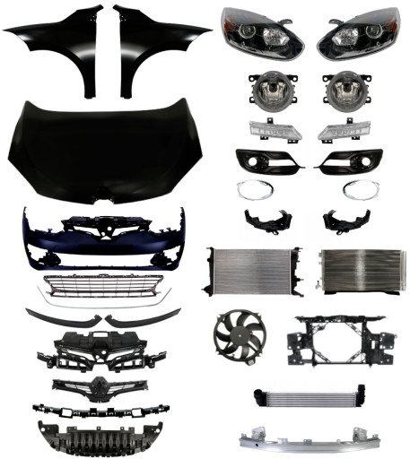 Inny1028 - Renault Megane III 13-16 Ремінь бампера Капот Крило