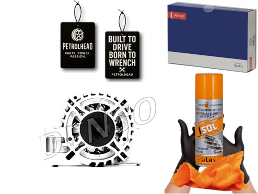 DENDAN584#ECS-PCP+K - Генератор (14в 105а) opel corsa d meriva b 1.3d 0 #petrolhead pro+ kit4