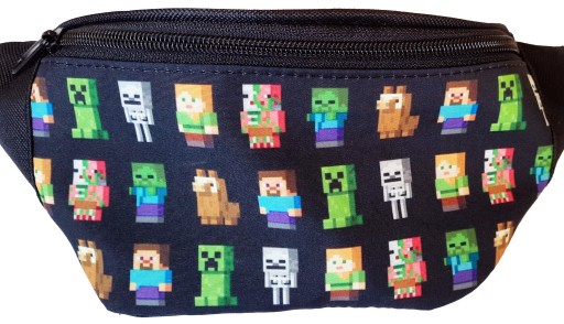 Дитяча сумка Minecraft чорна, Різнокольоровий