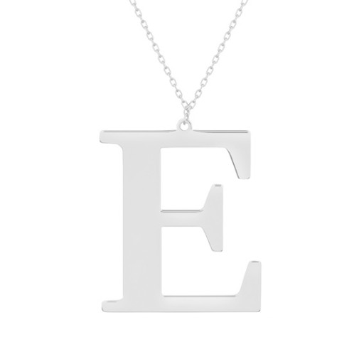 Strieborný náhrdelník pr.925 Písmenko E