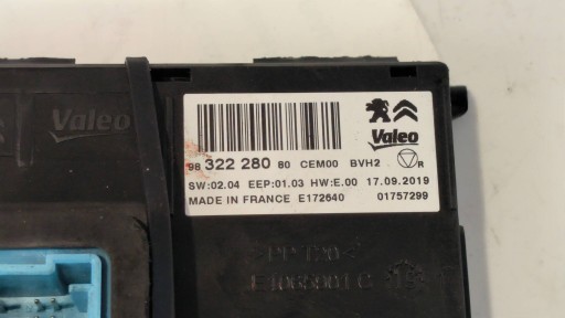 Module 9832228080 PEUGEOT 308 II LIFT
