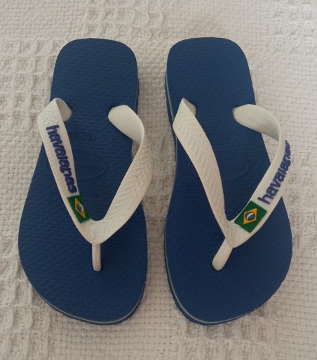 HAVAIANAS BRASIL DZIECIĘCE KLAPKI JAPONKI NOWE 27