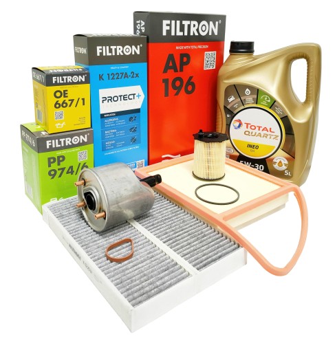 1227A-2x - Набор масляных фильтров 5L C4 PICASSO 1.6 HDI 10-