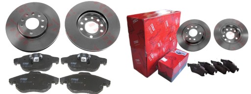 ДИСКИ КОЛОДКИ TRW ПЕРЕДНЯЯ ЗАДНЯЯ OPEL VECTRA C