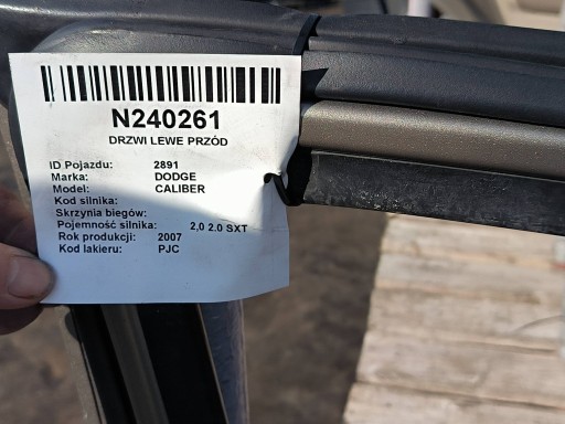 door left front DODGE CALIBER