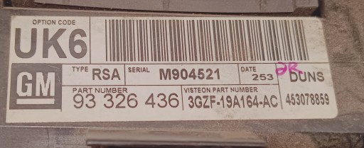Bedienteil RADIA OPEL MERIVA A