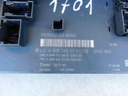 Sprinter 906 VW Crafter Kaseta BSI of fuses module sam A9065451701
