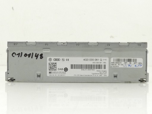 modul TUNER RADIA Radioeinheit AUDI A4 B8 A5 8T LIFT Q5 8R 4G0035061Q