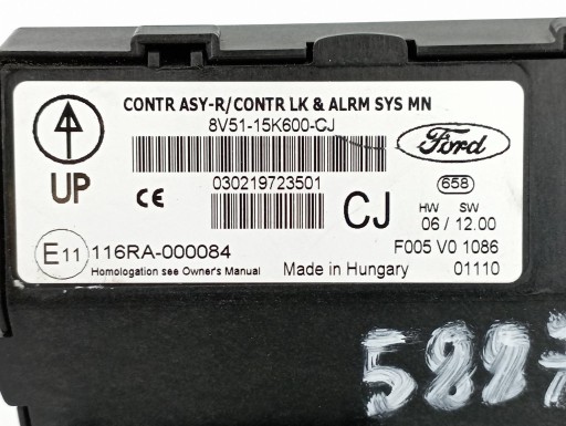 module BSI 8V51-15K600-CJ F005V01086 Ford Fiesta Mk7 (2008-2016)