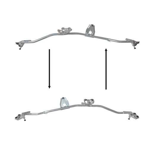 1274058 - OPEL MERIVA 03-МЕХАНІЗМ СКЛООЧИСНИКА СПЕРЕДУ