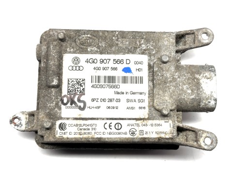 AUDI A6 S6 RS6 C7 4G Asystent radar changes supports module assist 4G0907566D