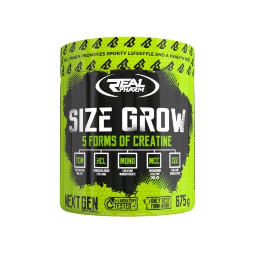 Real Pharm Size Grow 675g Creatine Stack, креатин TCM HCL моногідрат
