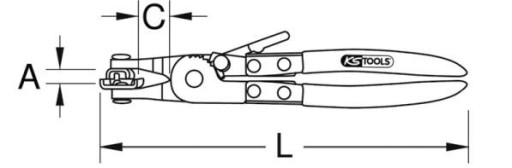 УНИВЕРСАЛЬНЫЕ ЩИПЦЫ ДЛЯ ШЛАНГОВ, 115.1043 KSTOOLS
