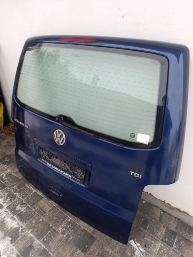 trunk door cover boot rear part VW T5 T5 LIFT blue/ granatowa