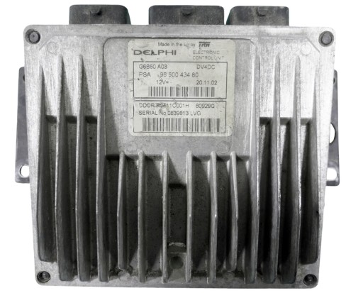 80929 - Контролер двигуна citroen c3 1.4hdi 9650043480 80929q + програмування