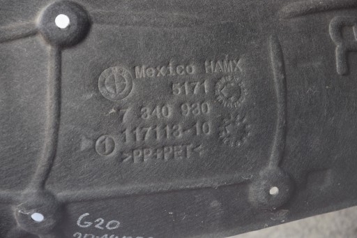 mudguard right rear part rear. cover BMW 3 G20 G21 80KM