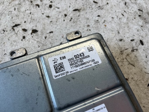 OPEL ASTRA K 5 computer control unit ECU of the engine E98 55509243 1.6 CDTI