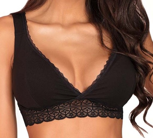 М'який бюстгальтер для годування MOMTOBE SLEEP, чорний, розмір 80F